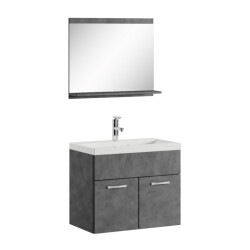 Badplaats Badkamermeubel montreal set 02 60 x 35 cm donker grijs badmeubel