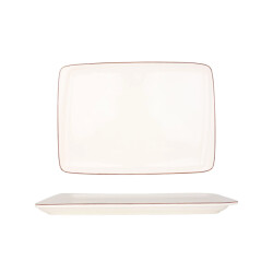 Bonna Serveerschaal retro porselein 32x30 cm set van 2