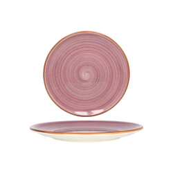 Bonna Dessertbord aura blackberry porselein 23 cm set van 6