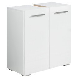 Badplaats Wastafel onderkast jupiter 60 x 30 x 60 cm wit badkamerkast –