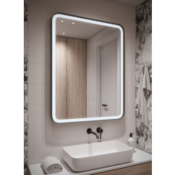 Badplaats Badkamerspiegel ankara led 70 x 90 cm led verlichting badkamer