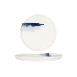 Bonna Dinerbord blue wave porselein 28 cm set van 6