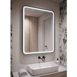 Badplaats Badkamerspiegel ankara led 60 x 80 cm led verlichting badkamer