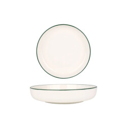 Rinart Kommetje green edge porselein 19 cm set van 6