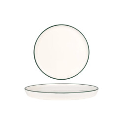 Rinart Dinerbord green edge porselein 28 cm set van 6