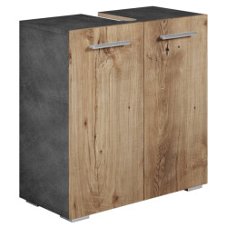 Badplaats Wastafel onderkast jupiter 60 x 30 x 60 cm kastanje met donker