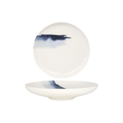 Bonna Diepbord blue wave porselein 25 cm (1300cc) set van 6