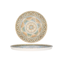 Rinart Dinerbord celest porselein 28 cm set van 6