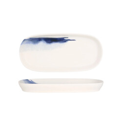 Bonna Serveerschaal blue wave porselein 21 cm set van 2