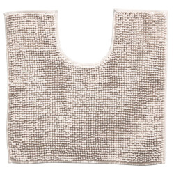 Muratap Indiana fluffy soft effen badmat met uitsparing soft touch - 50x50 cm