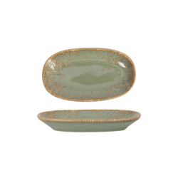Bonna Serveerschaal sage snell porselein 15x8.5 cm set van 2