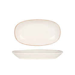 Bonna Serveerschaal retro porselein 24x14 cm set van 2