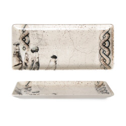 Rinart Serveerschaal remnant porselein 33x17 cm set van 2