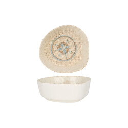 Rinart Kommetje celest porselein 15 cm (550cc) set van 6