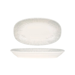 Bonna Serveerschaal iris porselein 24x14 cm set van 2