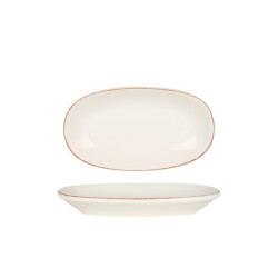Bonna Serveerschaal retro porselein 15x8.5 cm set van 2