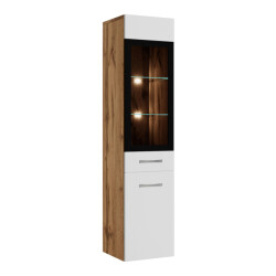 Badplaats Badkamerkast rio 30 x 30 x 131 cm met wit hangende kolomkast