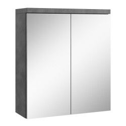 Badplaats Spiegelkast toledo 60 x 20 x 60 cm donker grijs badkamerkast
