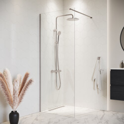 Badplaats Douchewand florida 90 x 200 cm chroom – inloopdouche 8 mm