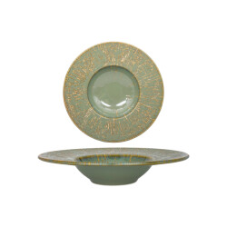 Bonna Pastabord sage snell porselein 28 cm (400cc) set van 2