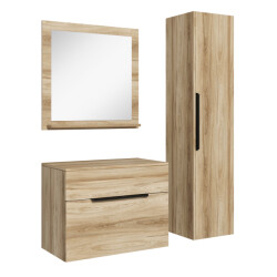 Badplaats Badkamermeubel set cali 60 x 35 cm - badmeubel met spiegel en