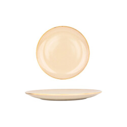 Bonna Dessertbord sand hygge porselein 21 cm set van 6