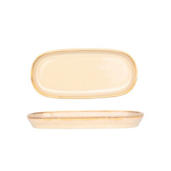 Bonna Serveerschaal sand hygge porselein 21 cm set van 2
