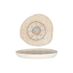Rinart Dinerbord celest porselein 26 cm set van 6