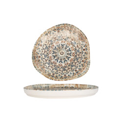 Rinart Dessertbord aztec porselein 20 cm set van 6