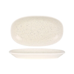 Bonna Serveerschaal luca sand porselein 29x17 cm set van 2