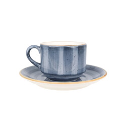 Bonna Thee kopjes & schotel aura dusk porselein set van 6