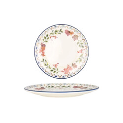 Bonna Dinerbord spring porselein 25 cm set van 6
