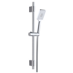 4bathroomz ® square douche glijstangset rechthoekig chroom