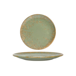 Bonna Dinerbord sage snell porselein 27 cm set van 6