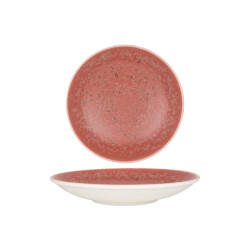 Rinart Diepbord rosa porselein 25 cm (900cc) set van 6