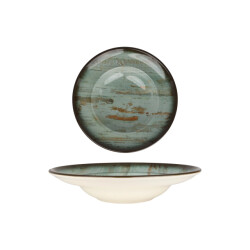 Bonna Pastabord madera porselein 27 cm (450cc) set van 2