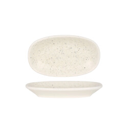 Bonna Serveerschaal luca sand porselein 19x11 cm set van 2