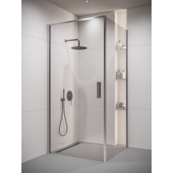 Badplaats Douchecabine alava 100 x 100 x 190 cm chroom douchewand met