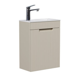 Badplaats Toiletmeubel thermis 40 x 22 cm - fonteinmeubel met witte