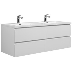 Badplaats Badkamermeubel set angela 140cm hoogglans badmeubel met