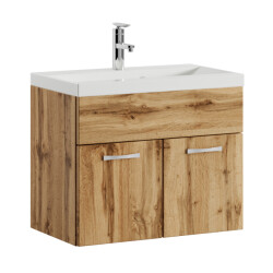 Badplaats Badkamermeubel montreal set 01 60 x 35 cm eiken badmeubel met
