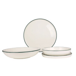 Rinart Serviesset green edge 24 delig 6 personen porselein