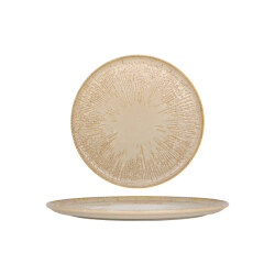 Bonna Pizzabord sand snell porselein 32 cm set van 2