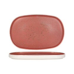Rinart Serveerschaal rosa porselein 34 cm set van 2