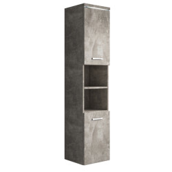 Badplaats Badkamerkast paso 35 x 35 x 160 cm beton grijs hangende kolomkast