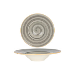 Bonna Pastabord aura space porselein 28 cm (400cc) set van 2