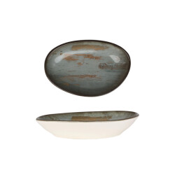 Bonna Serveerschaal madera porselein 15 cm set van 2