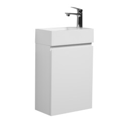 Badplaats Toiletmeubel angela 40 x 22 cm mat fonteinmeubel met wastafel