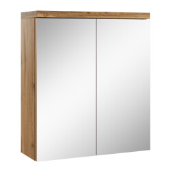 Badplaats Spiegelkast toledo 60 x 20 x 60 cm eiken badkamerkast badkamer