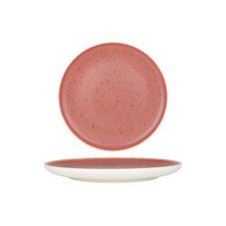 Rinart Dinerbord rosa porselein 25 cm set van 6
